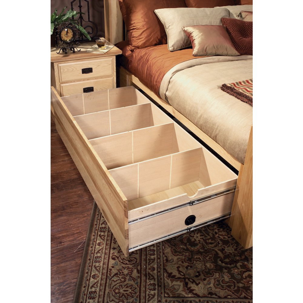 Amish Highlands Queen Storage Bed, Natural. Picture 5