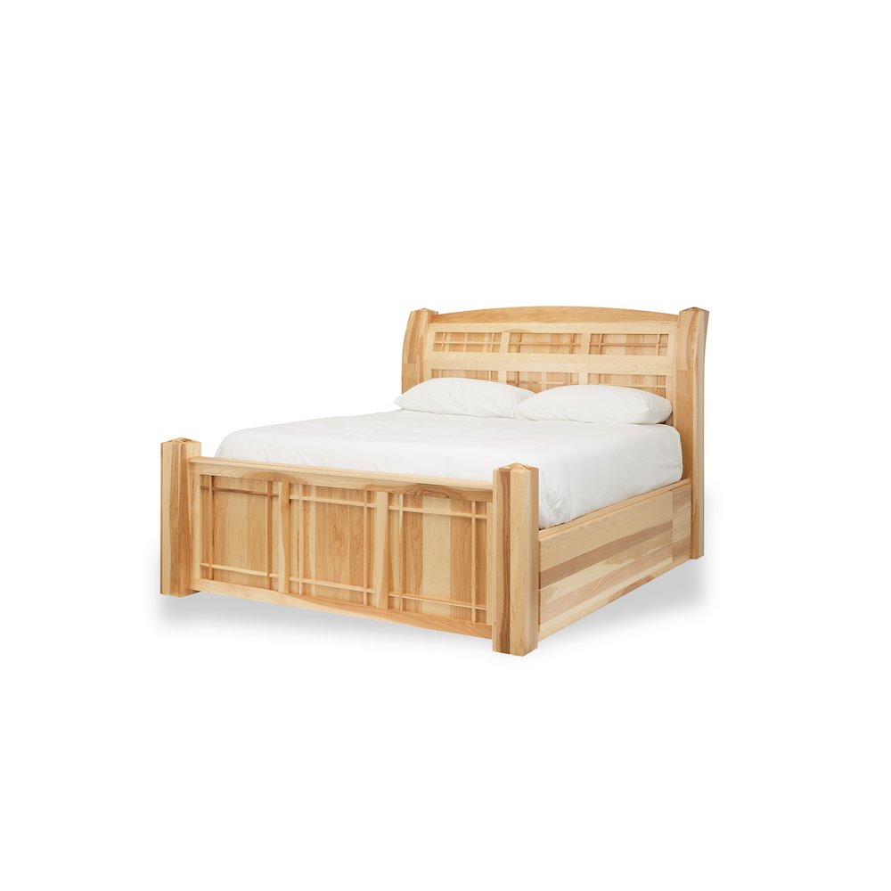 Amish Highlands Queen Storage Bed, Natural. Picture 2