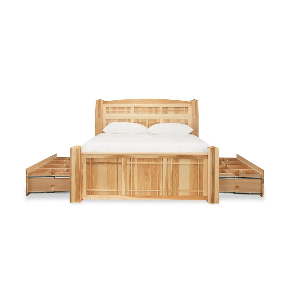 Amish Highlands Queen Storage Bed, Natural. Picture 4