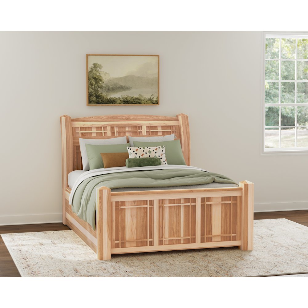 Amish Highlands Queen Storage Bed, Natural. Picture 6