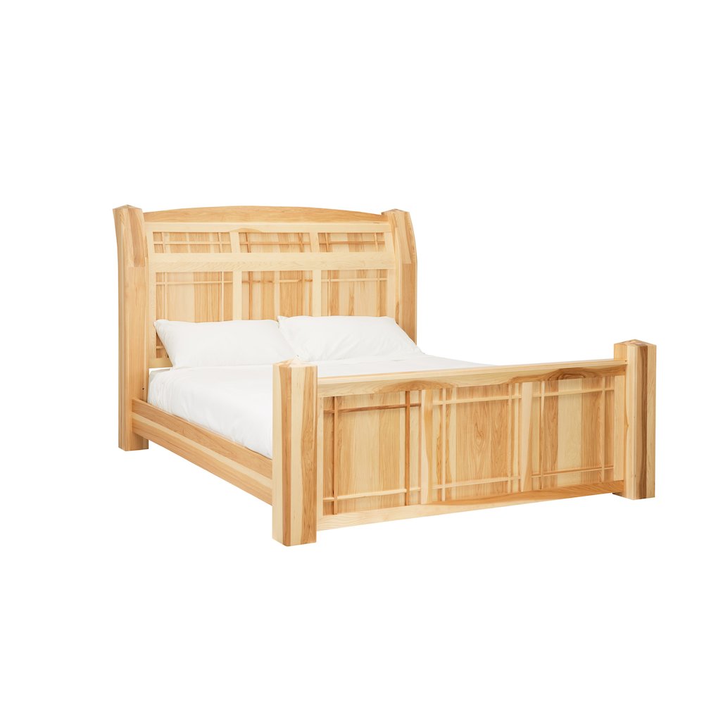 Amish Highlands King Arch Panel Bed, Natural. Picture 2