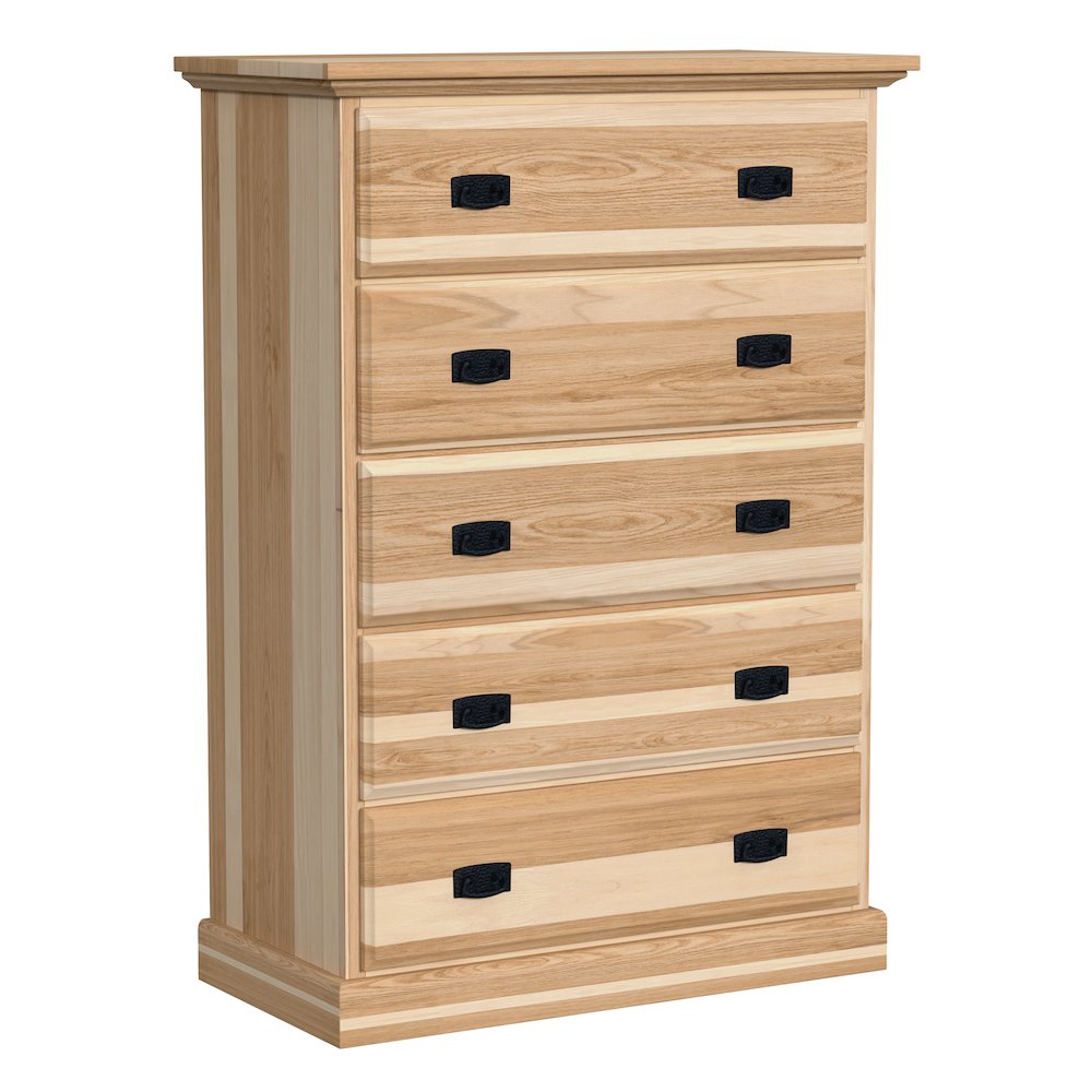 Amish Highlands 5 Drawer Chest, Natural. Picture 4