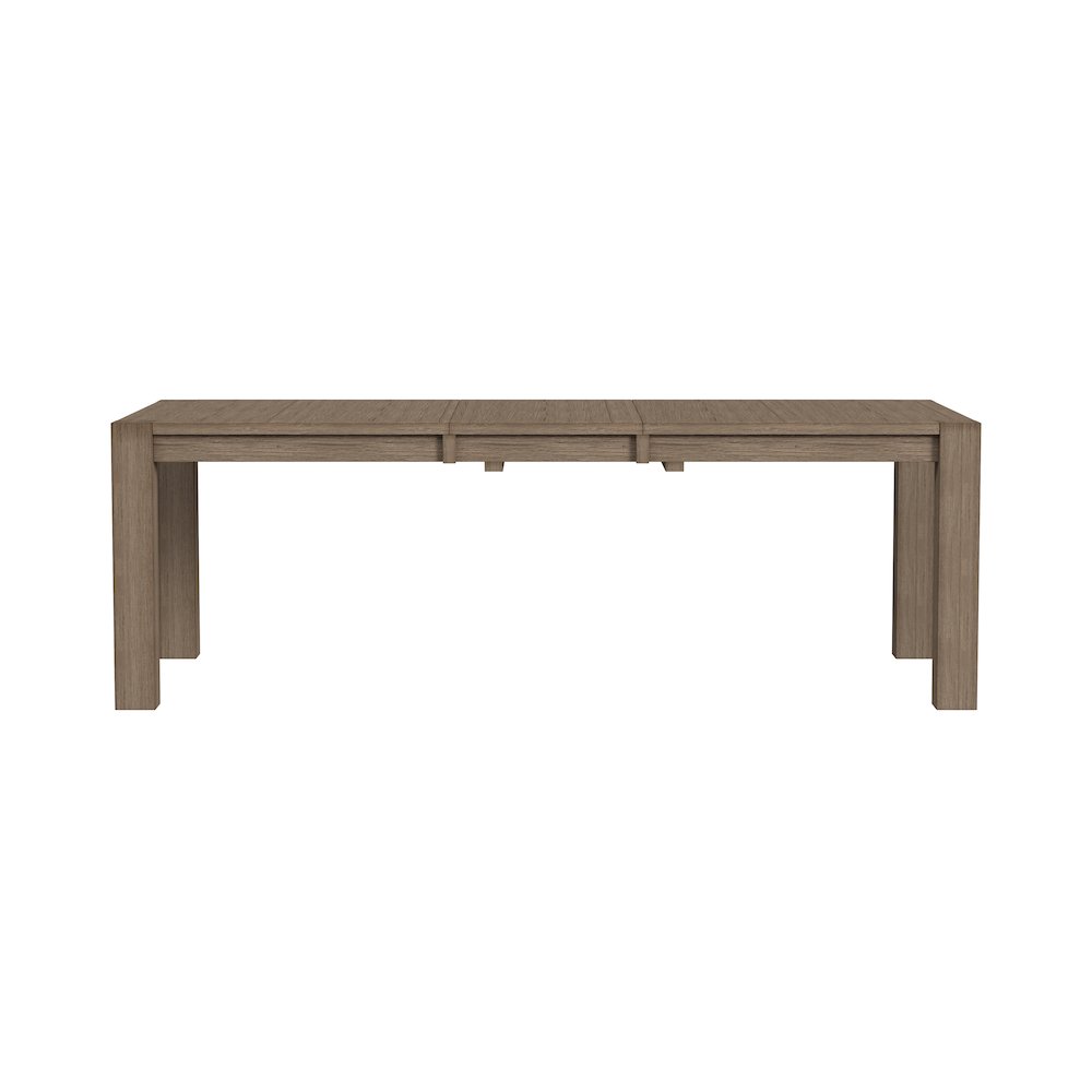 Anacortes 70" - 90" Leg Table with (1) 20" Self Storing Leaf, Dark Taupe. Picture 3