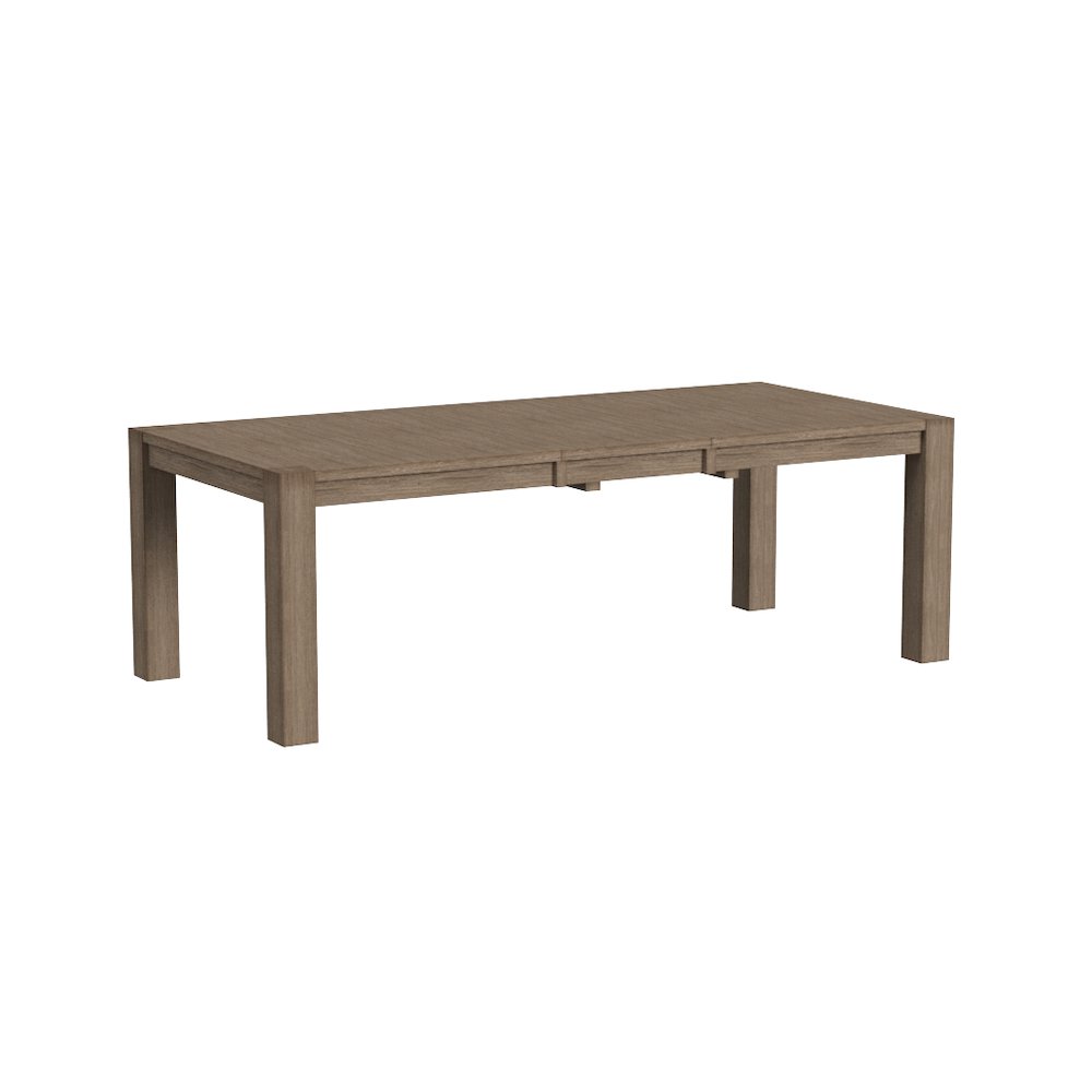 Anacortes 70" - 90" Leg Table with (1) 20" Self Storing Leaf, Dark Taupe. Picture 2