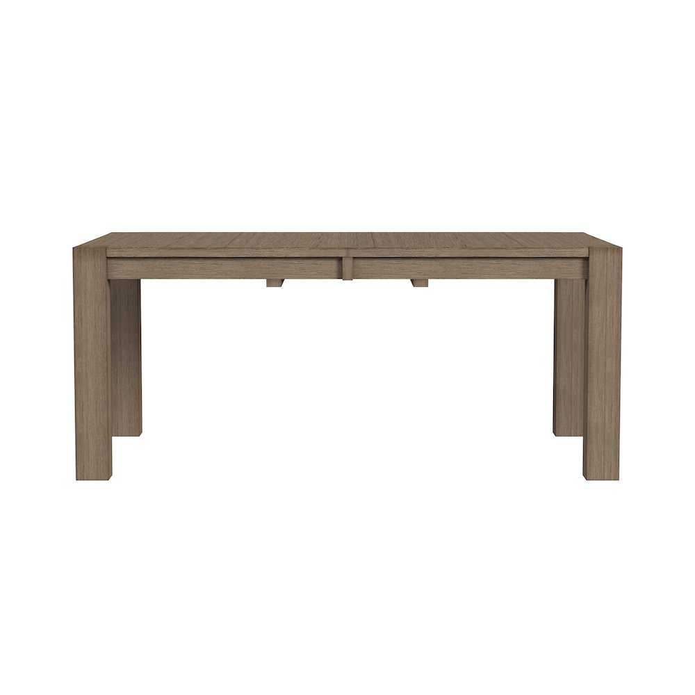 Anacortes 70" - 90" Leg Table with (1) 20" Self Storing Leaf, Dark Taupe. Picture 4