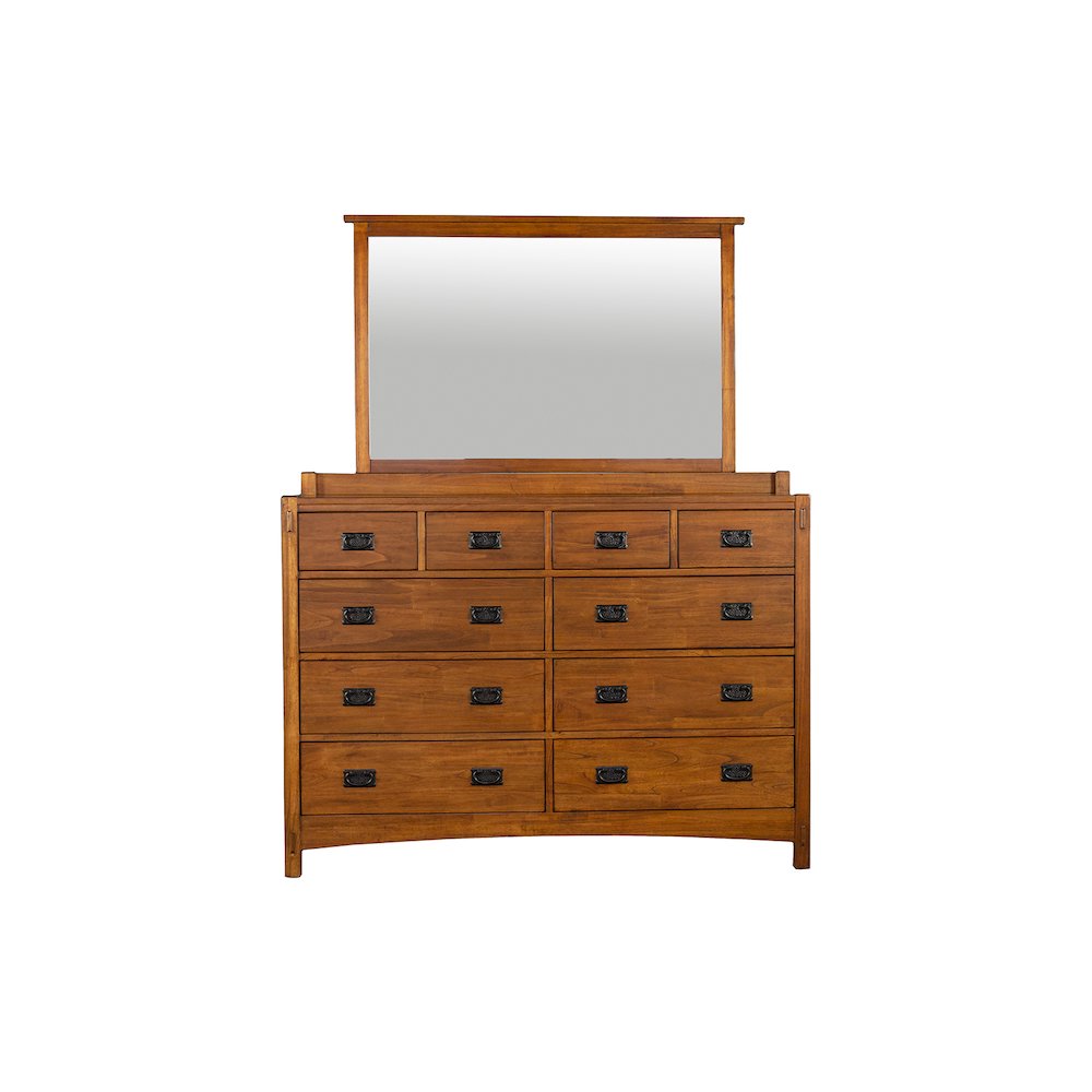 Mission Hill Dresser & Mirror, Harvest. Picture 1