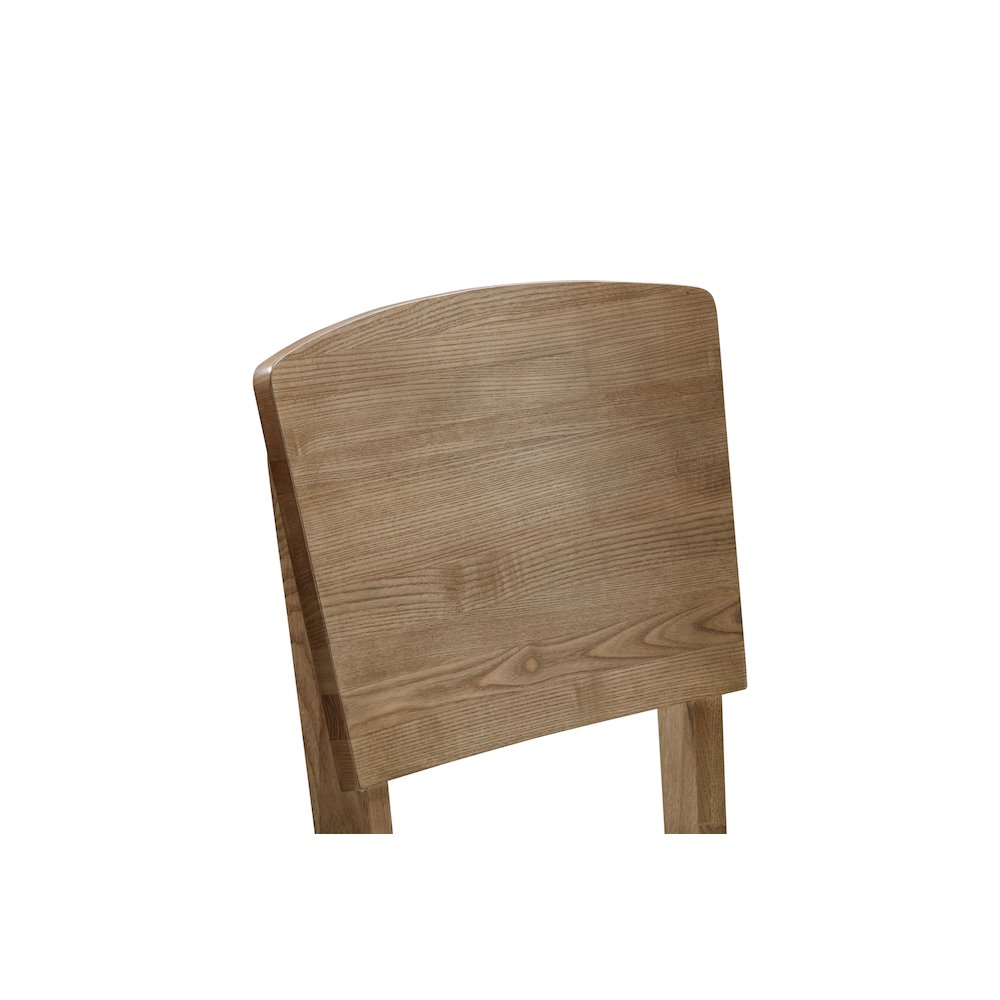 Barbossa Panel Back Side Chair with Upholstered Seating, Dark Caramel. Picture 5