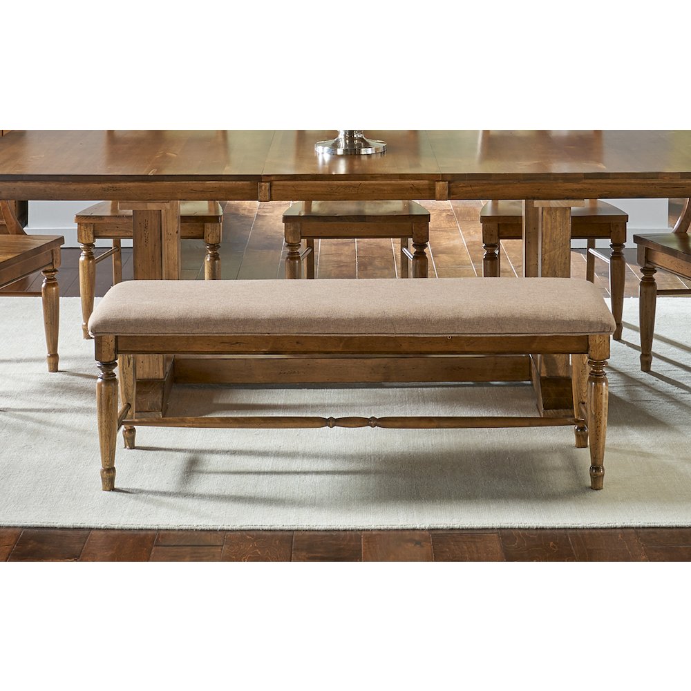Bennett Upholstered Bench. Picture 1