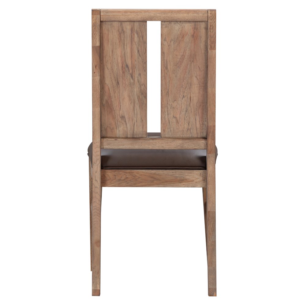 Casual Loft Panel Back Upholstered Side Chair (2 pack), Roasted Hazelnut. Picture 2
