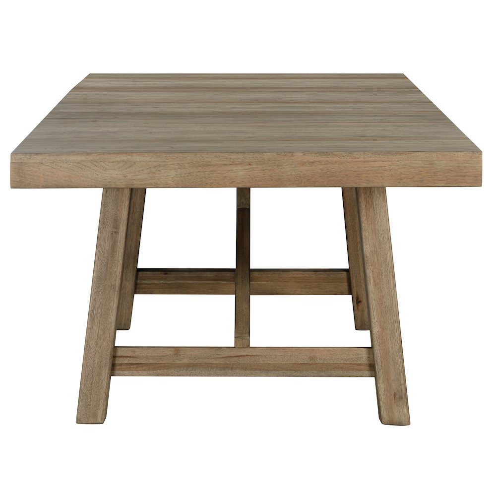 Casual Loft (68" - 100.25")  Trestle Table, Roasted Hazelnut. Picture 4