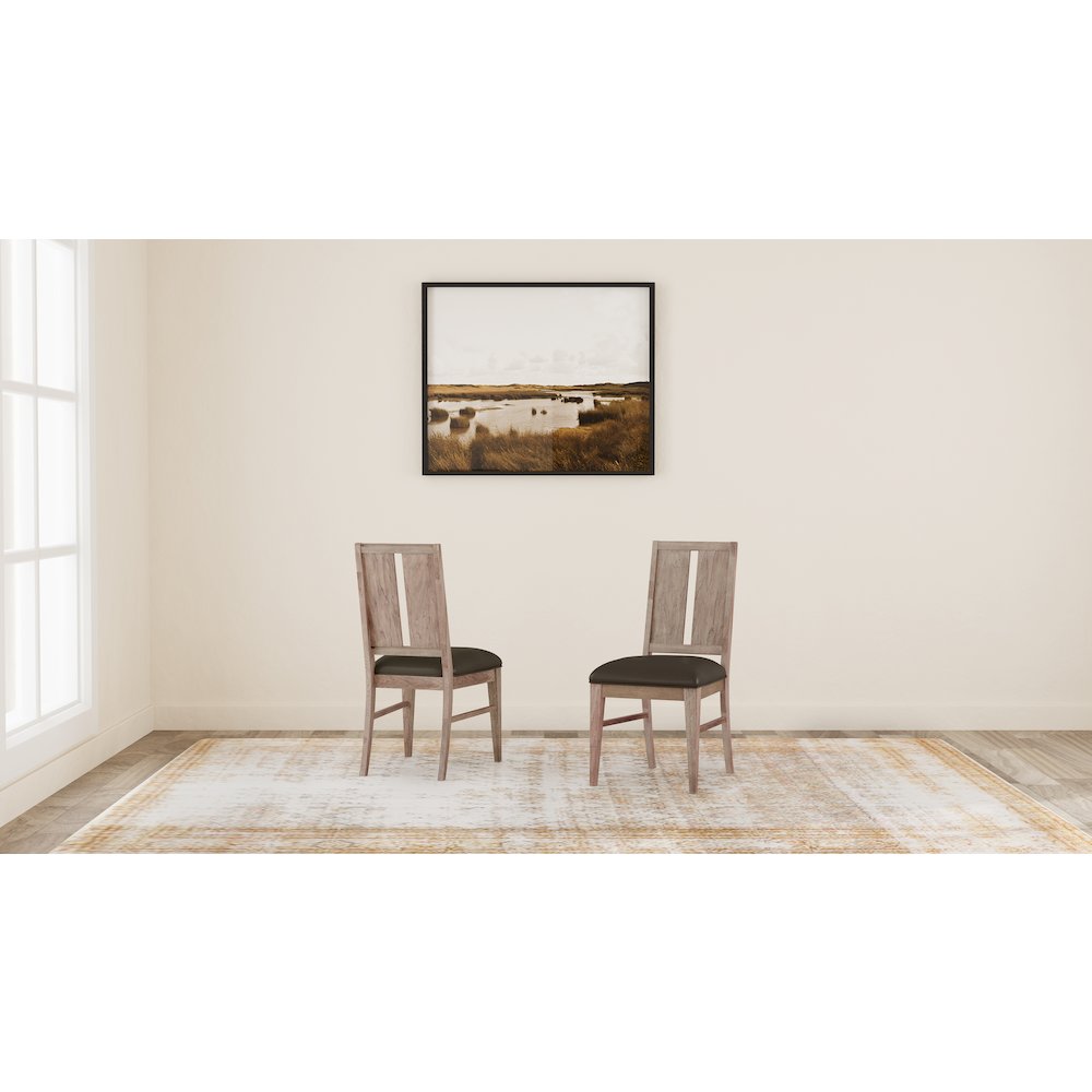Casual Loft Panel Back Upholstered Side Chair (2 pack), Roasted Hazelnut. Picture 5