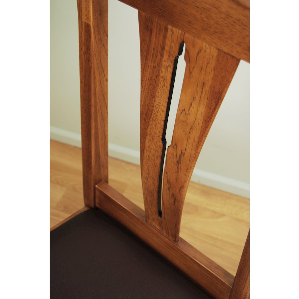 Cattail Bungalow Comfort Side Chair, Warm Amber Finish. Picture 2
