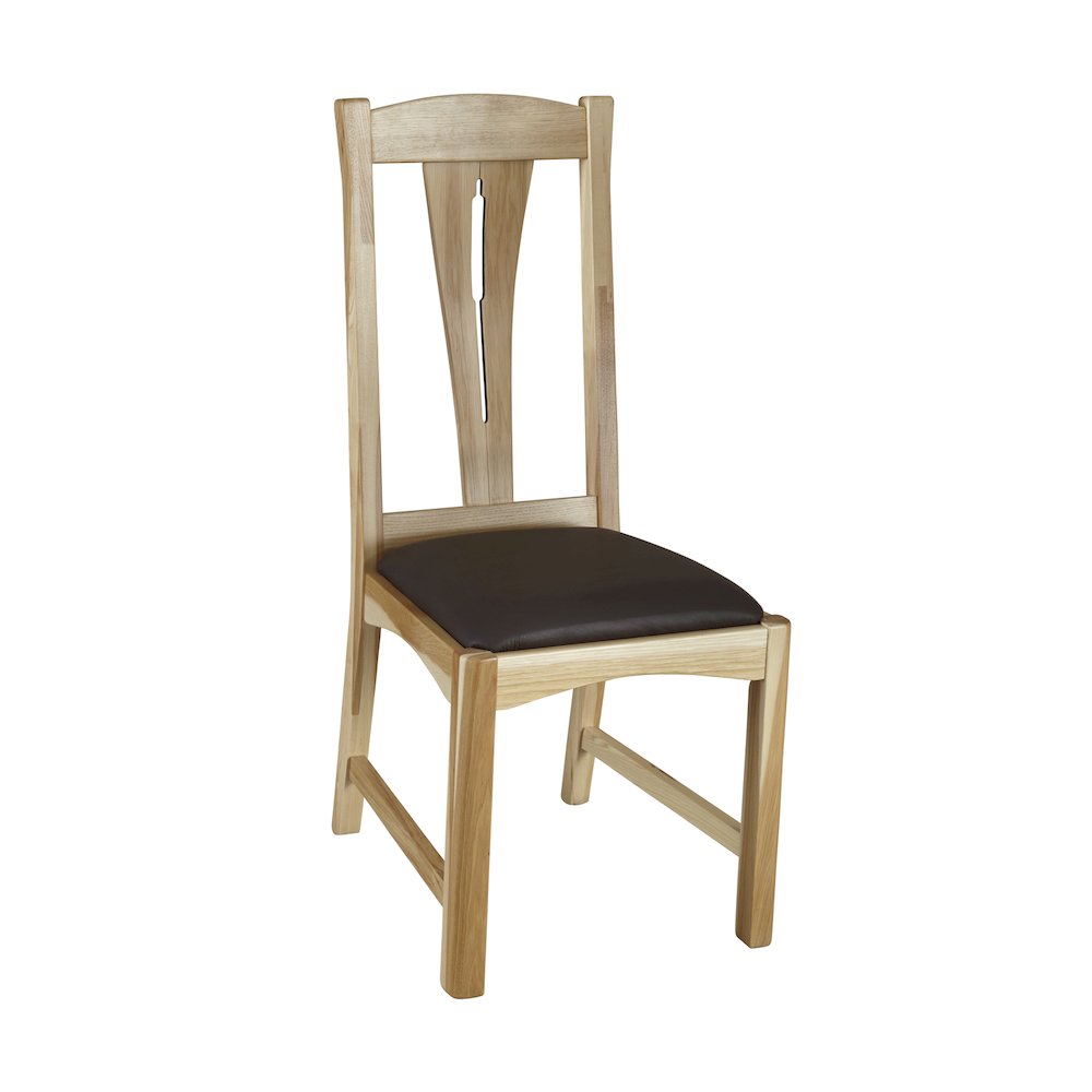 Cattail Bungalow Comfort Side Chair, Natural Finish. Picture 2