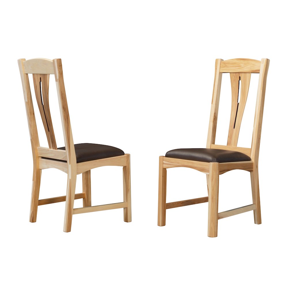 Cattail Bungalow Comfort Side Chair, Natural Finish. Picture 1
