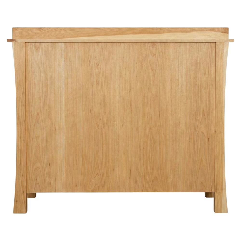 Natural Finish Sideboard with Distressed Look and Dark Brass Hardware. Picture 4