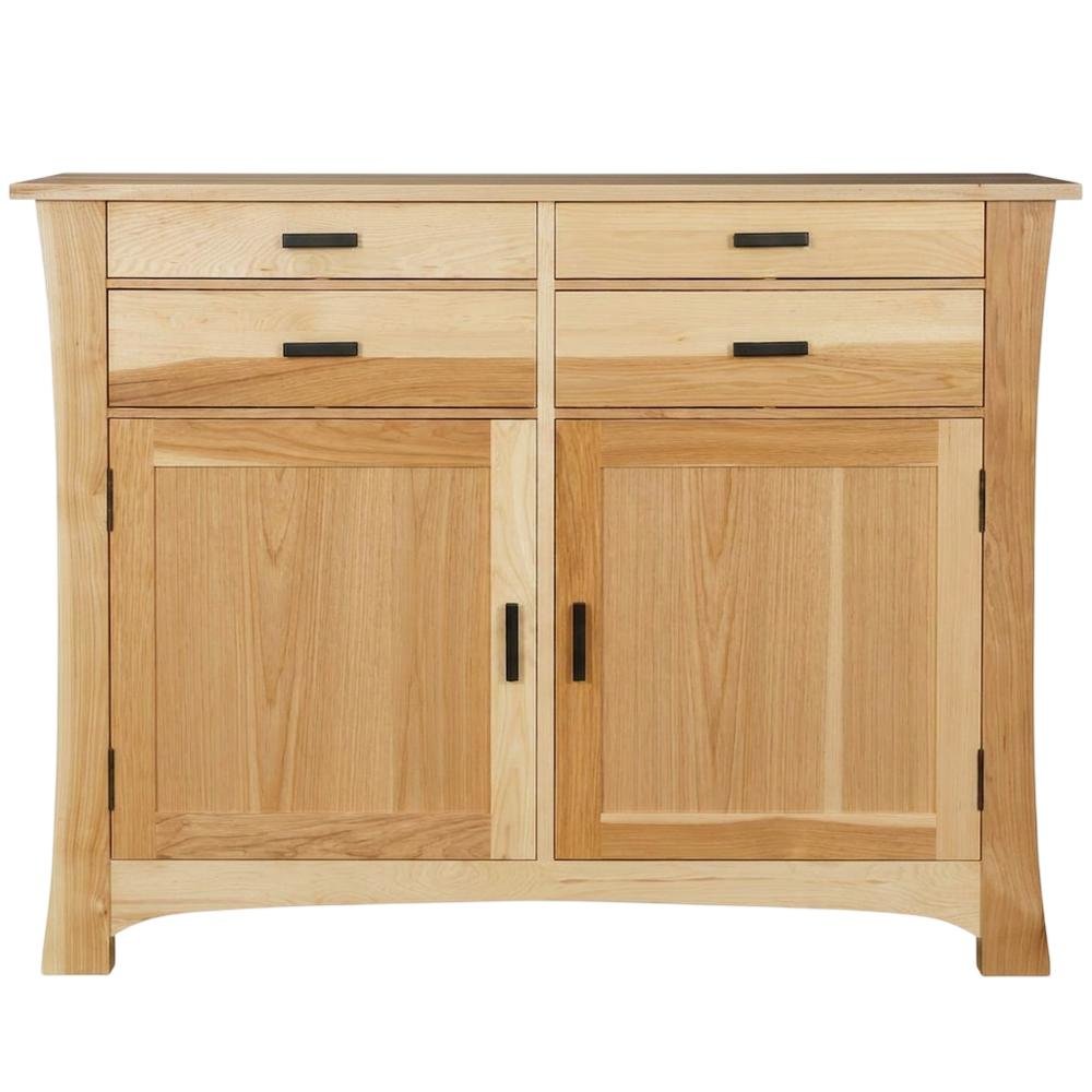 Natural Finish Sideboard with Distressed Look and Dark Brass Hardware. Picture 5