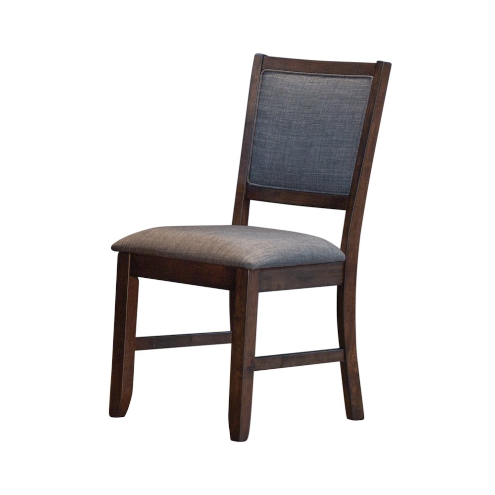 Chesney Upholstered Side Chair 2 Pack, Falcon Brown. Picture 2