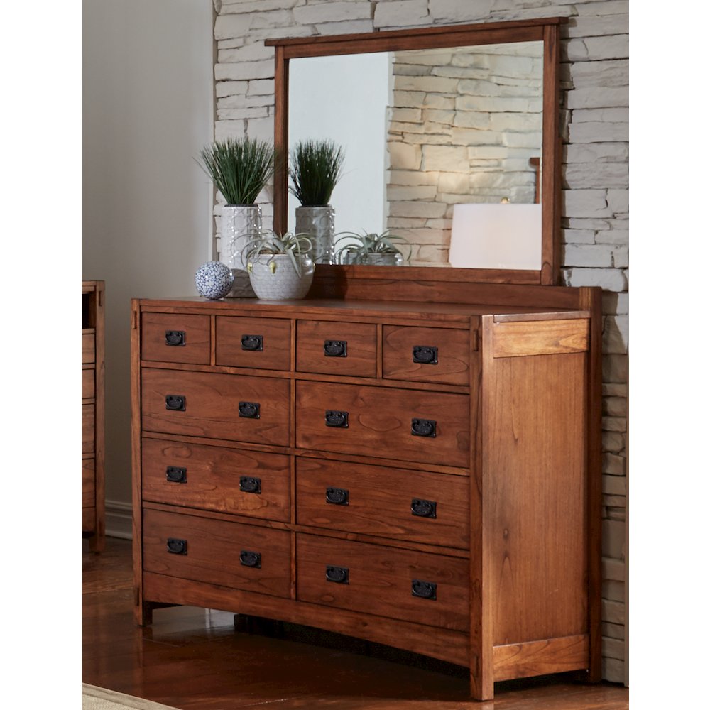 Mission Hill Dresser & Mirror, Harvest. Picture 3