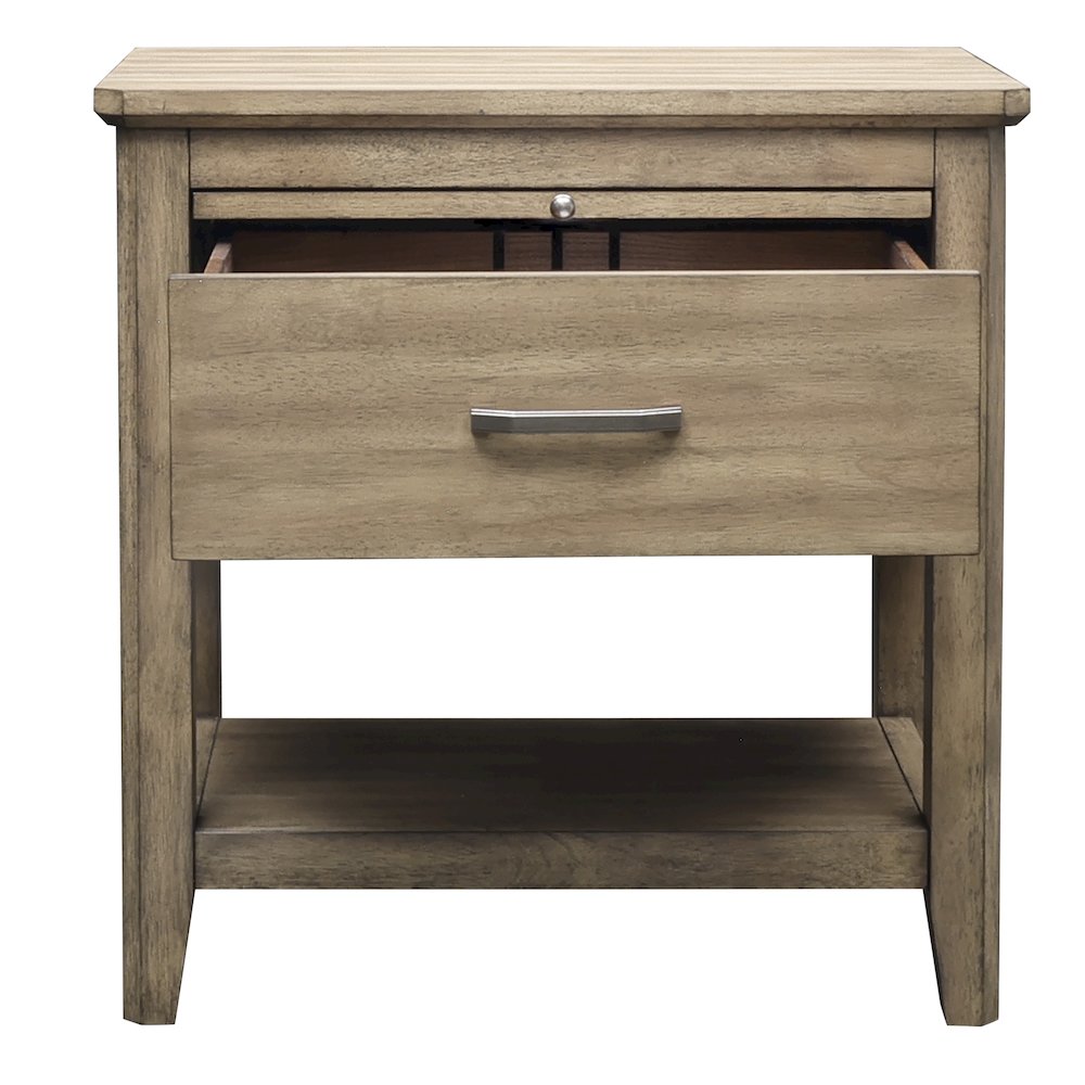 Geo Heights Nightstand, Butterscotch. Picture 4