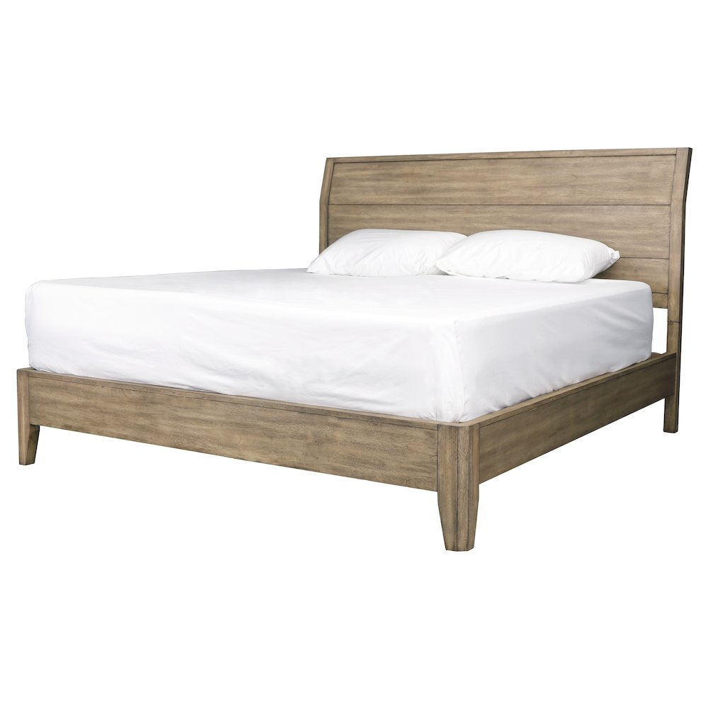 Geo Heights Queen Panel Bed, Butterscotch. Picture 2