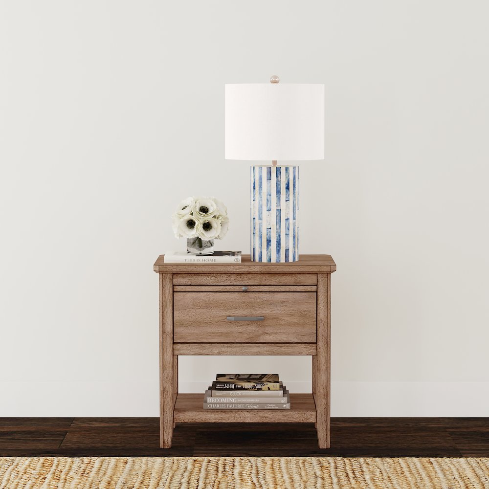 Geo Heights Nightstand, Butterscotch. Picture 5