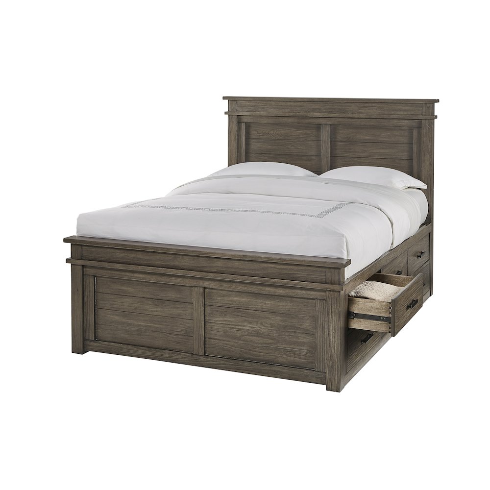 Glacier Point King Captains Bed, Graystone Finish. Picture 4