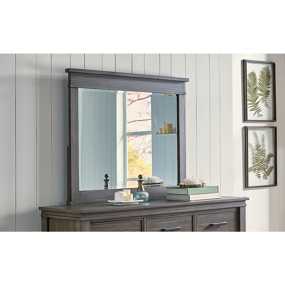 Glacier Point Mirror, Greystone Finish. Picture 1