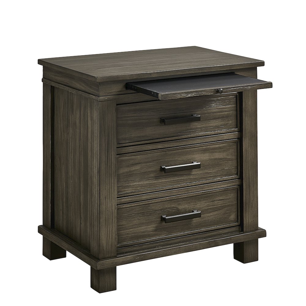 Glacier Point Nightstand, Graystone Finish. Picture 1