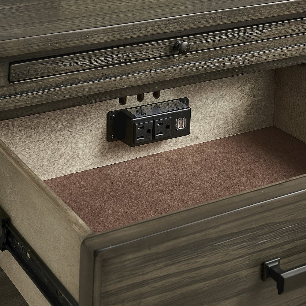 Glacier Point Nightstand, Graystone Finish. Picture 3