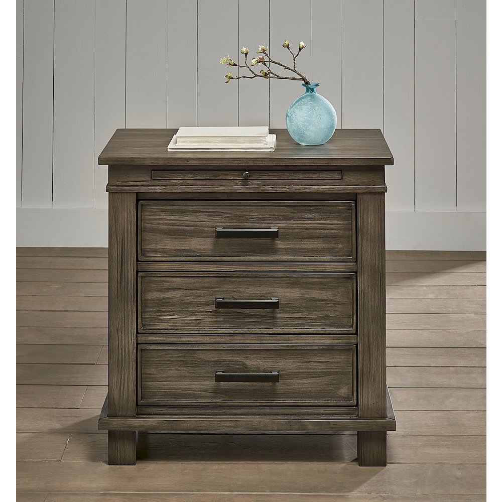 Glacier Point Nightstand, Graystone Finish. Picture 6