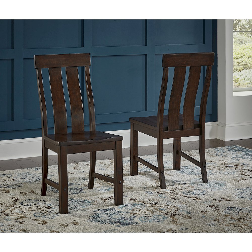 Henderson Slatback Side Chair, Muscavadi Brown. Picture 2