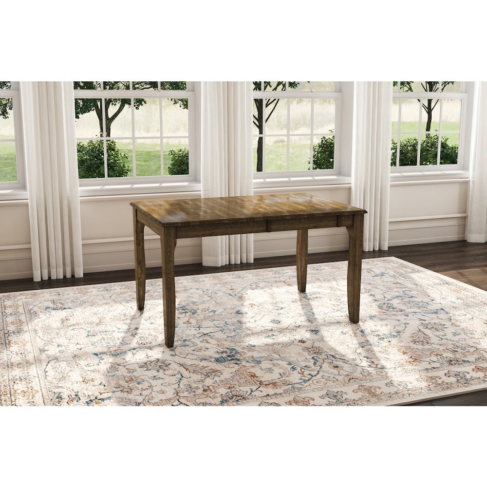 Leucadia Dinette Table with (1) 18" Self-Storing Butterfly Leaf, Toasted Java. Picture 3