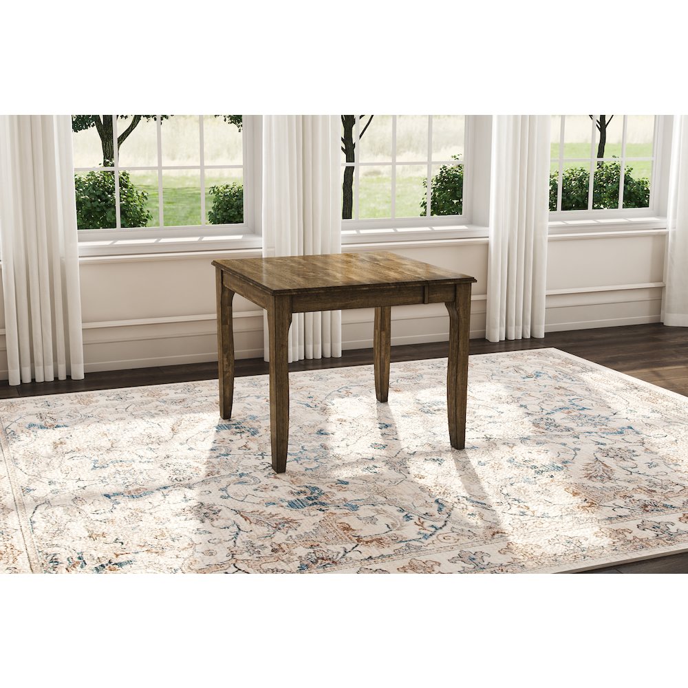 Leucadia Dinette Table with (1) 18" Self-Storing Butterfly Leaf, Toasted Java. Picture 4
