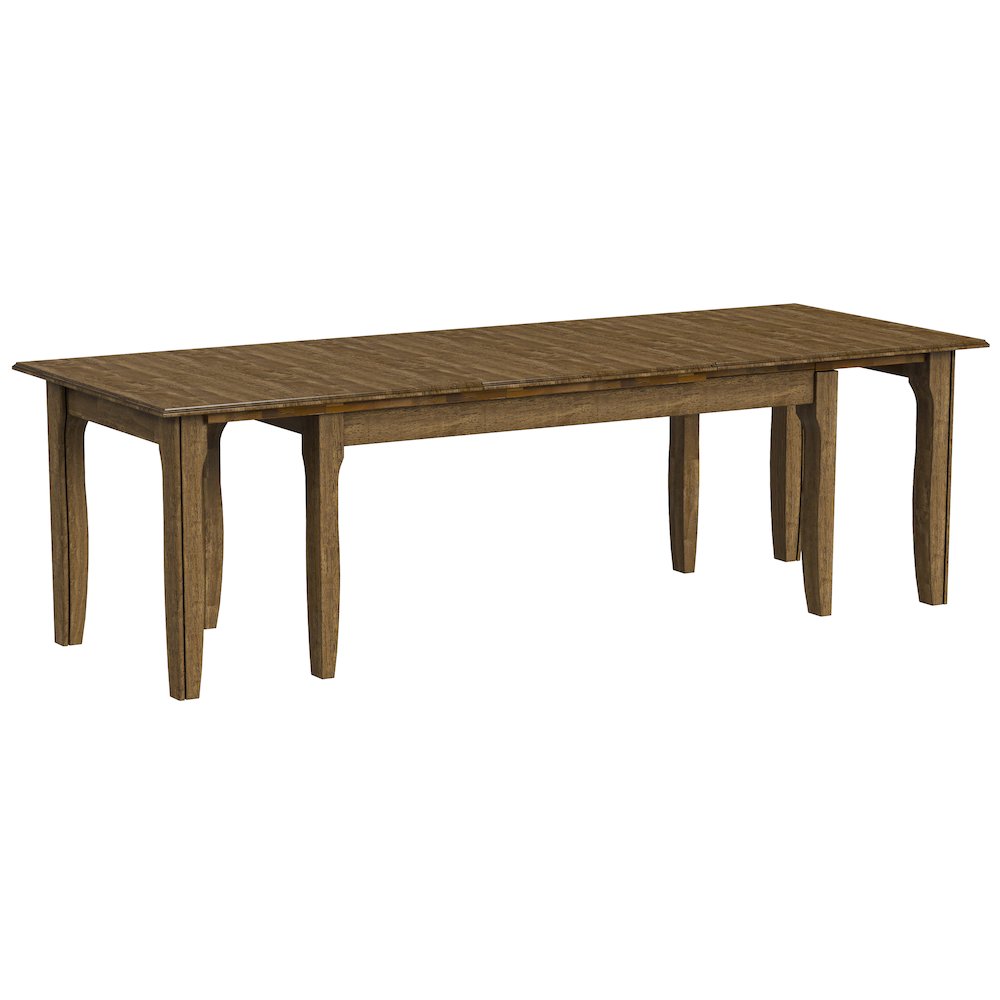 Leucadia 61.25"-133.25" Three-Leaf Extension Table, Toasted Java. Picture 6