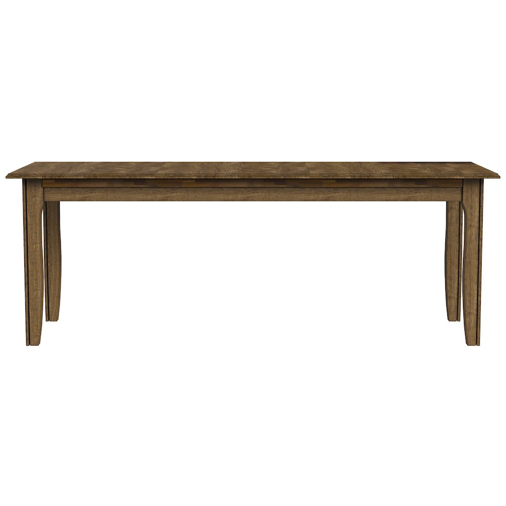 Leucadia 61.25"-133.25" Three-Leaf Extension Table, Toasted Java. Picture 2