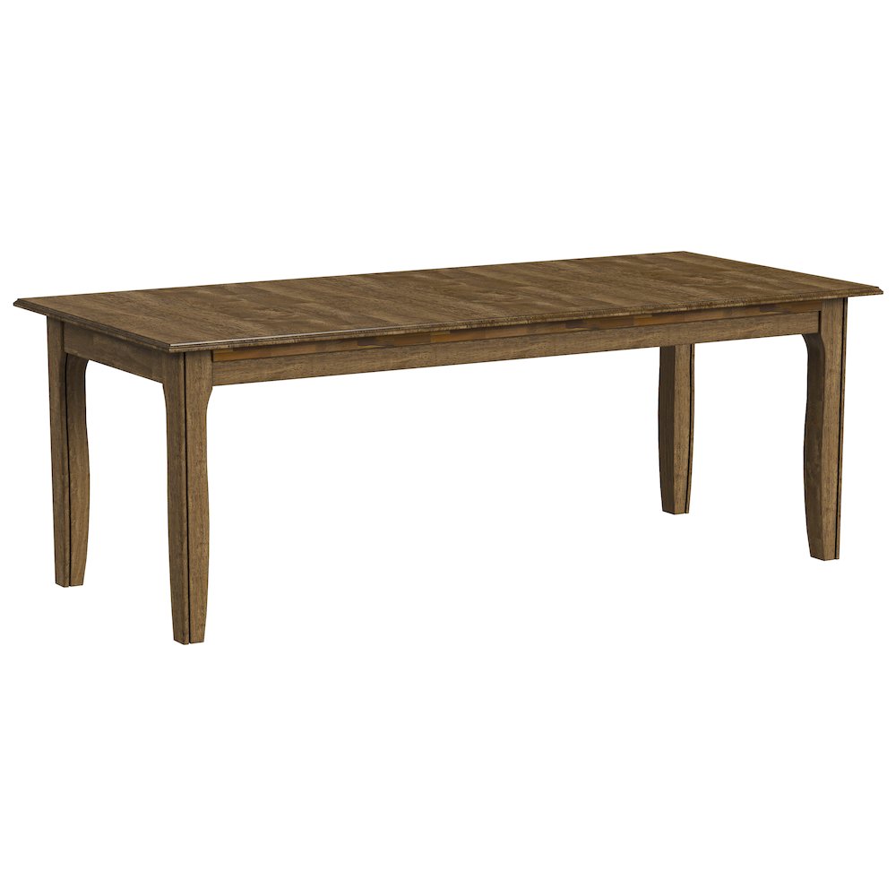 Leucadia 61.25"-133.25" Three-Leaf Extension Table, Toasted Java. Picture 7