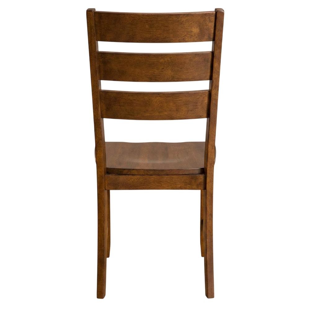 Mango Upholstered Side Chairs with Distressed Finish and Rustic Style, Set of 2. Picture 5