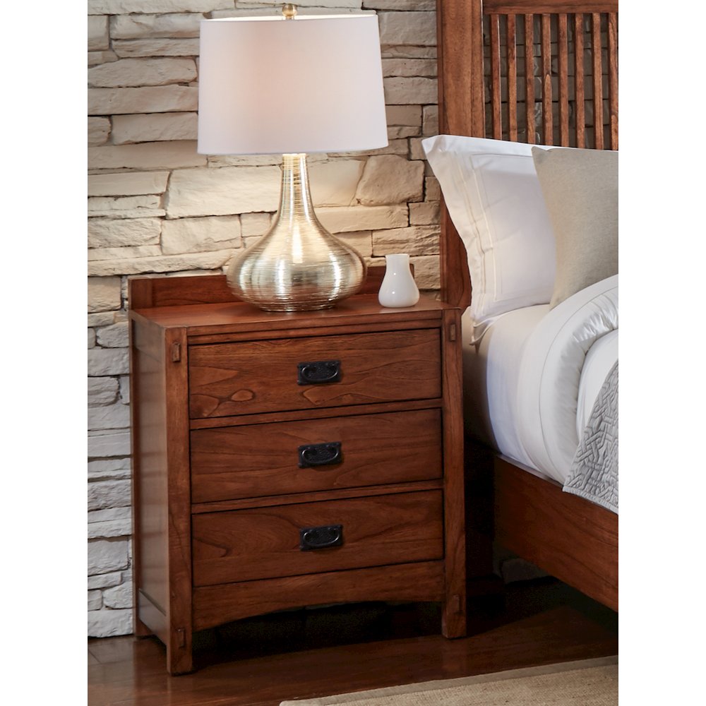Mission Hill Nightstand, Harvest. Picture 4