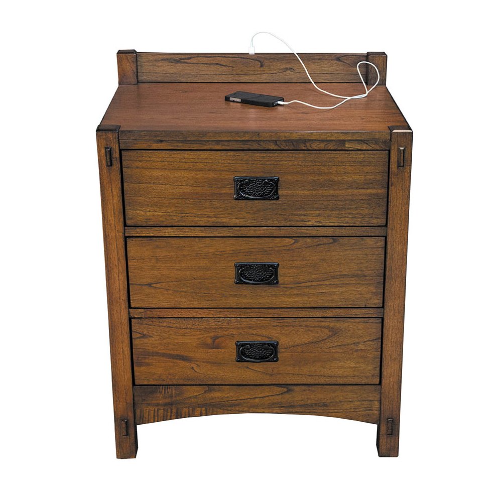 Mission Hill Nightstand, Harvest. Picture 3