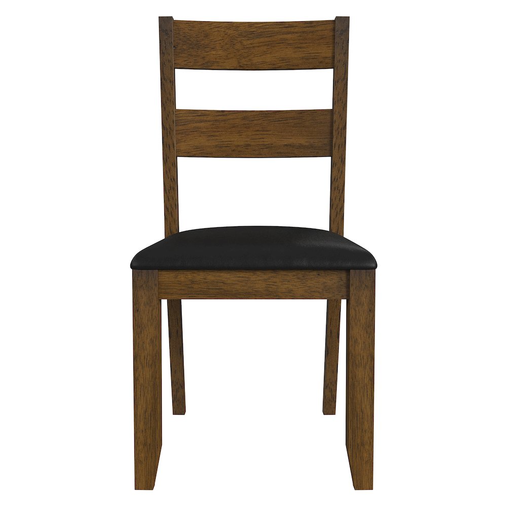 Mariposa Ladderback Side Chair, with Upholstered Seat (2 pack), Rustic Whiskey. Picture 2