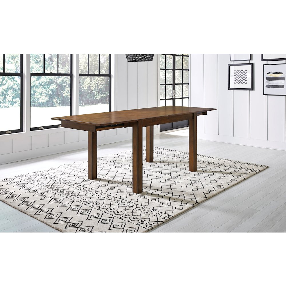 64"-100" Gathering Height Leg Table with (2) 18" Butterfly Leaves,Rustic Whiskey. Picture 4
