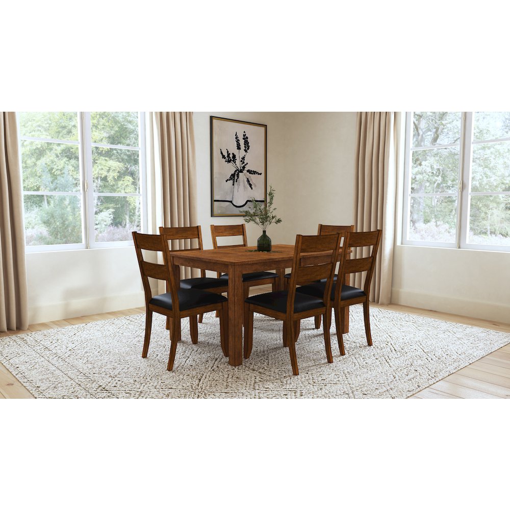 Mariposa 36"-54" Dinette Table, Rustic Whiskey. Picture 7