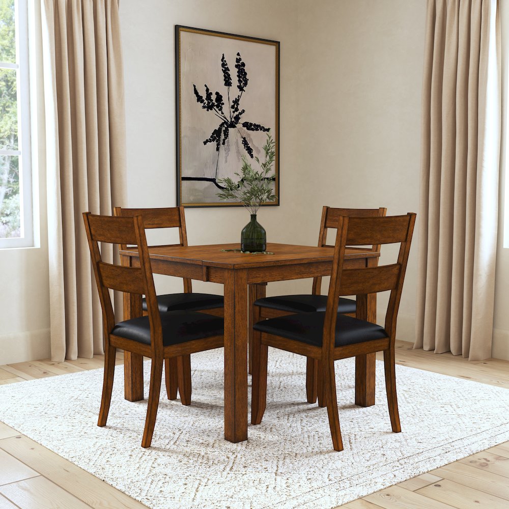 Mariposa 36"-54" Dinette Table, Rustic Whiskey. Picture 9