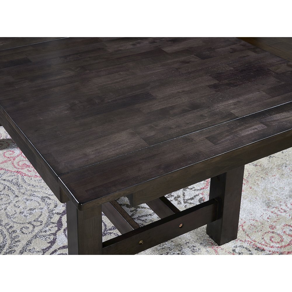 Mariposa 78" - 132" Trestle Table with (3) 18" Butterfly Leaves, Warm Gray. Picture 4