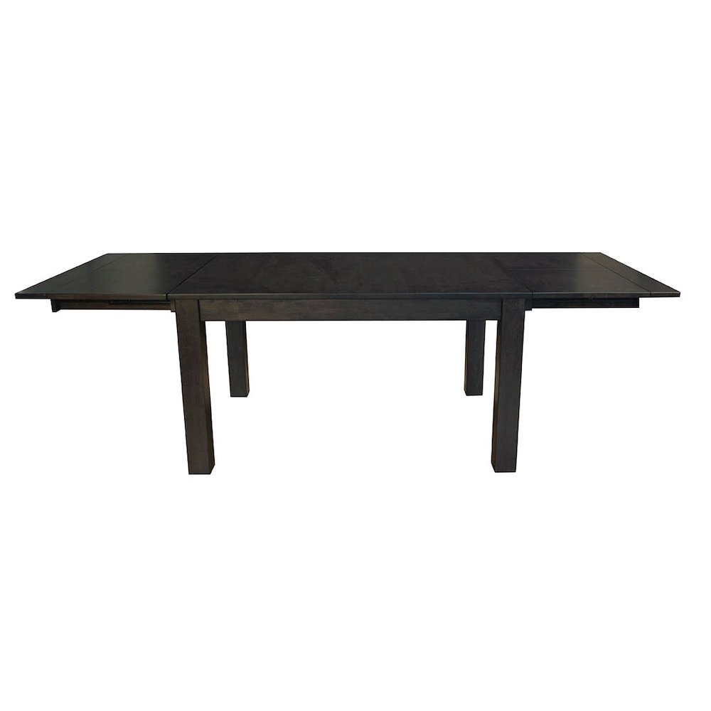 64" - 100" Dining Height Leg Table with (2) 18" Butterfly Leaves, Warm Gray. Picture 1