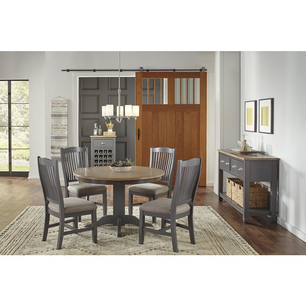 Round Farmhouse Dining Table with 48" Diameter, Belen Kox. Picture 1