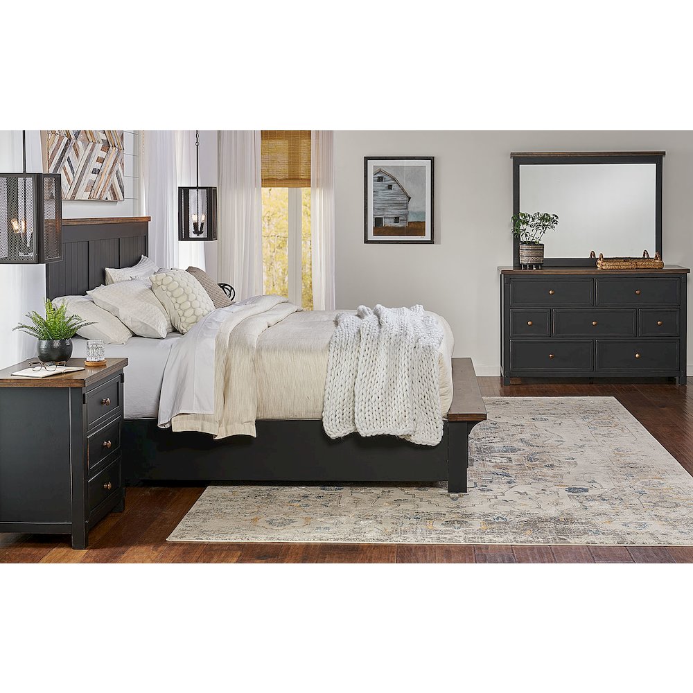 Stormy Ridge Queen Storage Bed, Chicory / Black. Picture 10