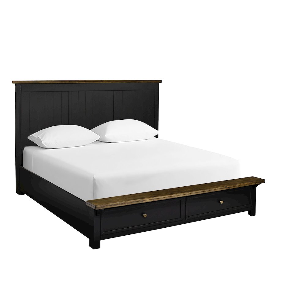 Stormy Ridge King Storage Bed, Chicory / Black. Picture 1