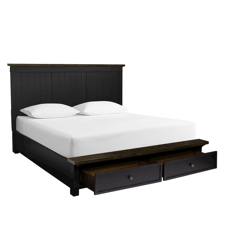 Stormy Ridge King Storage Bed, Chicory / Black. Picture 2