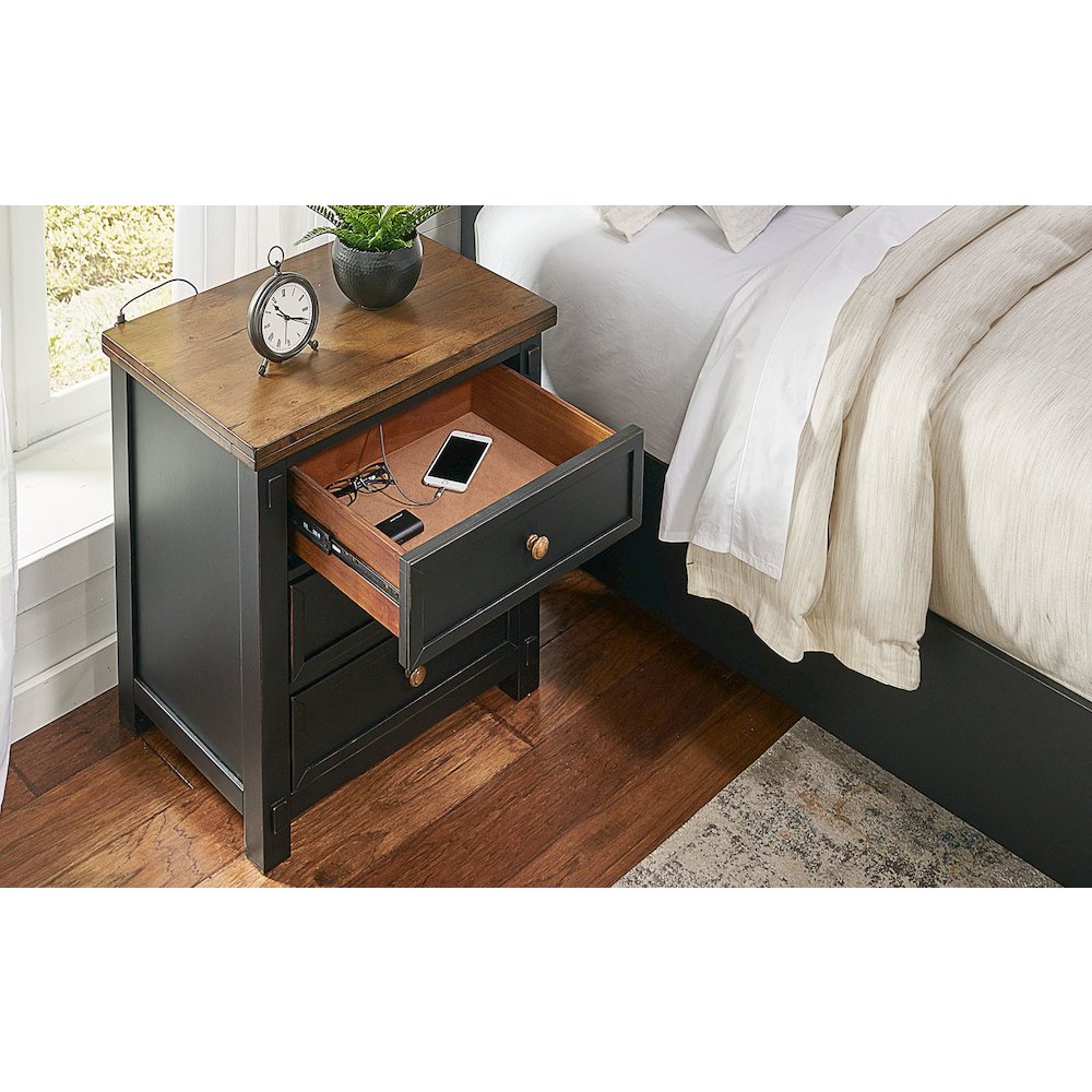 Stormy Ridge Nightstand, Chicory / Black. Picture 5